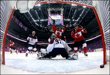 21 февраля 2014 года. Сочи. XXII зимние Олимпийские игры. Хоккей. 1/2 финала. США — Канада — 0:1