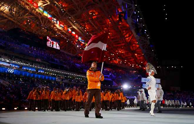 Сандис Озолиньш на Олимпиаде в Сочи