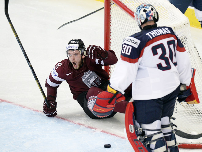 Чемпионат мира по хоккею 2014 года. Латвия — США — 6:5