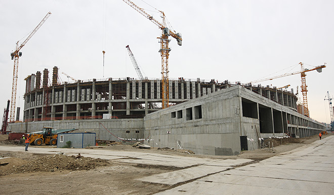 Стройка краснодарской арены