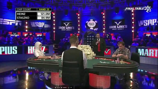 HeadsUp за финальным столом Main Event WSOP-2011 HeadsUp за финальным столом Main Event WSOP-2011
