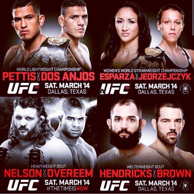 Постер к турниру UFC 185 Постер к турниру UFC 185