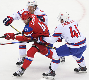 18 февраля 2014 года. Сочи. XXII зимние Олимпийские игры. Хоккей. Квалификация. Россия — Норвегия — 4:0