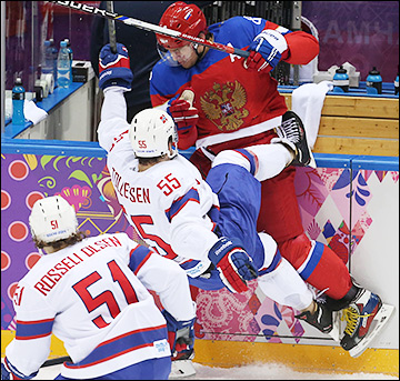 18 февраля 2014 года. Сочи. XXII зимние Олимпийские игры. Хоккей. Квалификация. Россия — Норвегия — 4:0