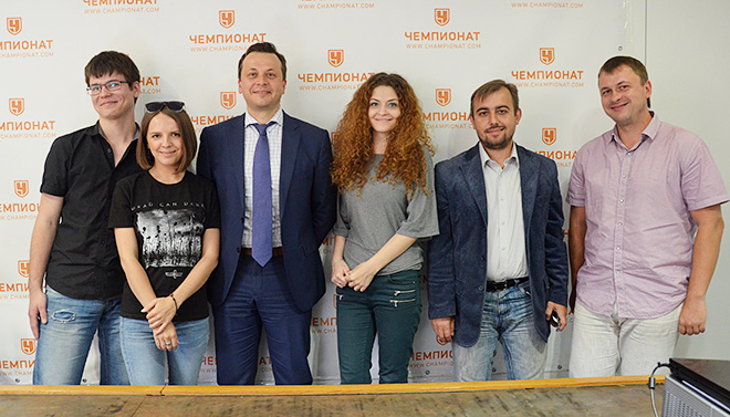Илья Казаков и журналисты «Чемпионата» Илья Казаков и журналисты «Чемпионата»