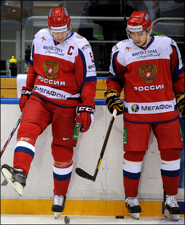 Богдан Киселевич (справа) с Ильей Никулиным в сборной России
