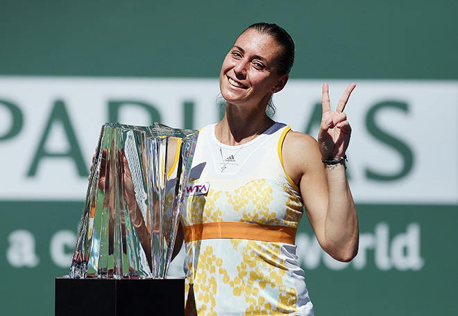 Флавия Пеннетта — чемпионка Индиан-Уэллса-2014 Флавия Пеннетта — чемпионка Индиан-Уэллса-2014