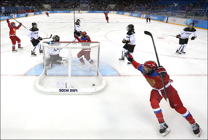 11 февраля 2014 года. Сочи. XXII Зимние Олимпийские игры. Хоккей. Женщины. Групповой этап. Россия — Япония — 2:1