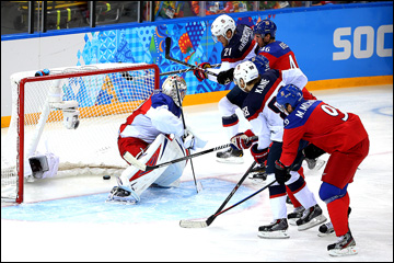 19 февраля 2014 года. Сочи. XXII зимние Олимпийские игры. Хоккей. 1/4 финала. США — Чехия — 5:2