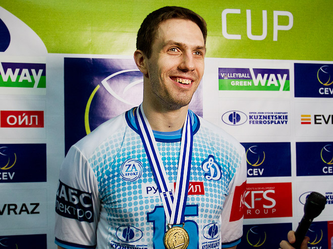 Павел Круглов после победы в Кубке ЕКВ в 2015 году