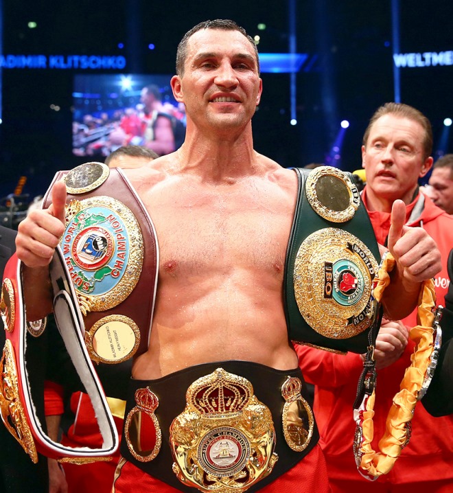 Кличко отстоял звание чемпиона мира в супертяжёлом весе по версиям WBA, IBF, WBO, IBO и журнала The Ring Кличко отстоял звание чемпиона мира в супертяжёлом весе по версиям WBA, IBF, WBO, IBO и журнала The Ring