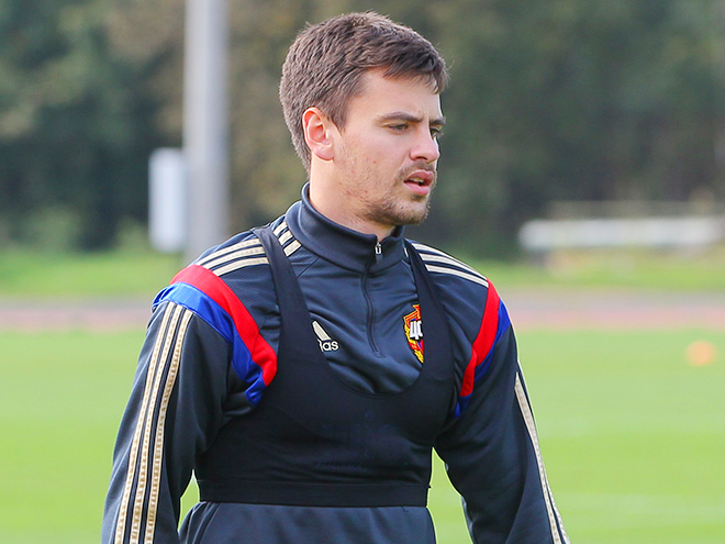 Георгий Щенников провёл первую тренировку в общей группе после травмы