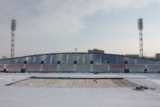 Подготовка льда в Красноярске к Русской классике Подготовка льда в Красноярске к Русской классике