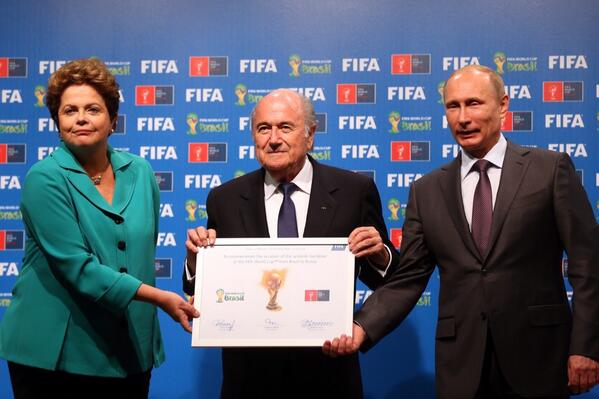 Состоялась церемония передачи России права проведения чемпионата мира 