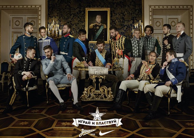 Футболисты «Зенита» предстали в образах аристократов XIX века