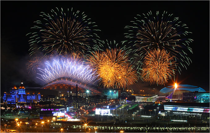 Онлайн-фоторепортаж закрытия XXII зимних Олимпийских игр в Сочи