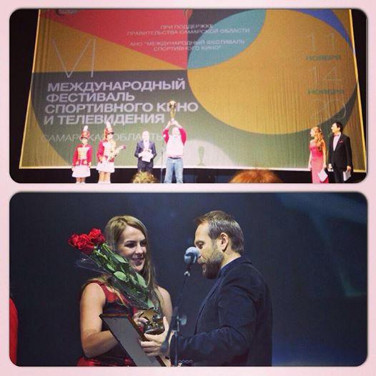 Анастасия Павлюченкова на церемонии закрытия кинофестиваля в Самаре