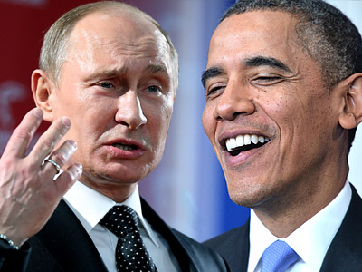 Владимир Путин и Барак Обама Владимир Путин и Барак Обама