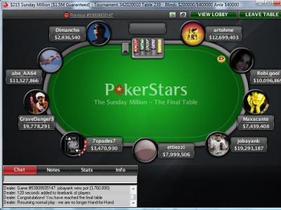 Sunday Million. 5th of December