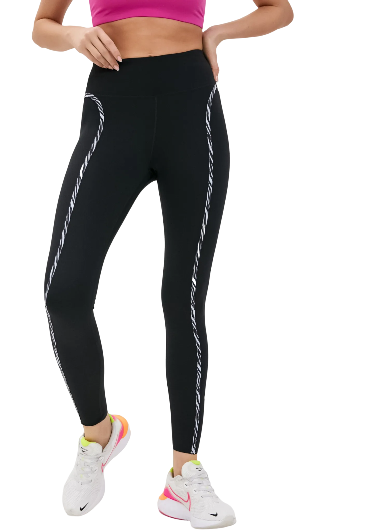 Тайтсы W NIKE ONE LUXE ICNCLSH TGT, 4180 руб. (с технологией Dri-FIT) / Lamoda