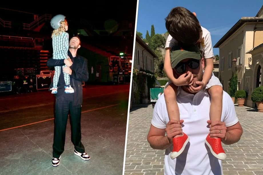 Джастин Тимберлейк с сыновьями