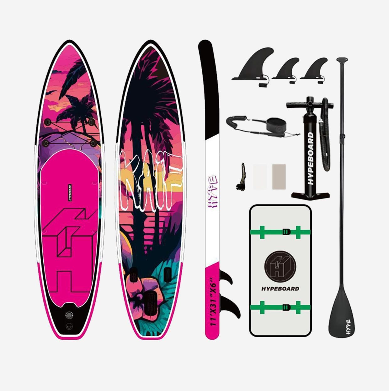 SUP-доска HypeBoard Kaif 335*79*15, полный комплект, 24 500 руб.