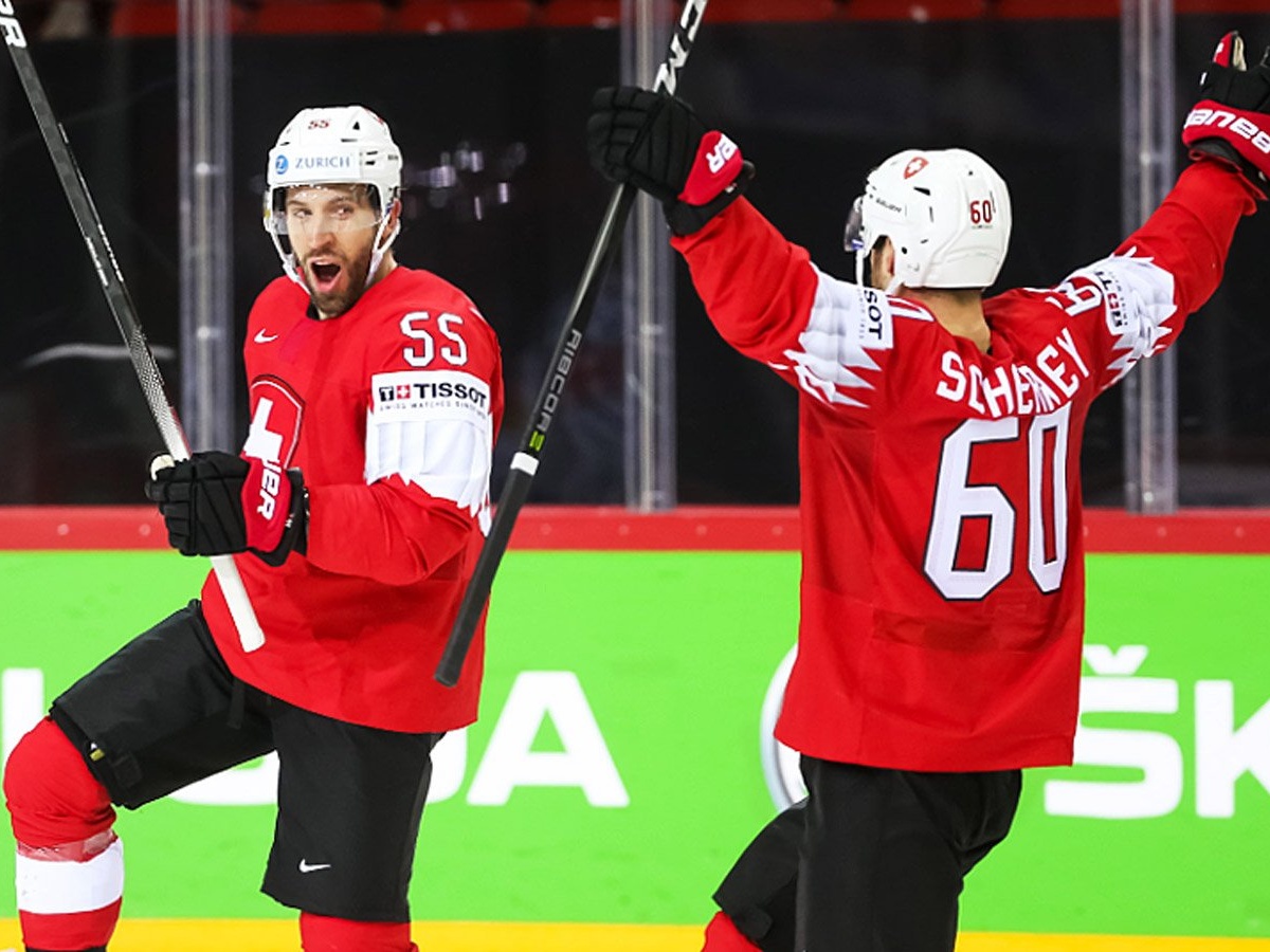 Швейцария — Словакия — 8:1 — видео, голы, обзор матча чемпионата мира по  хоккею — 2021 - Чемпионат