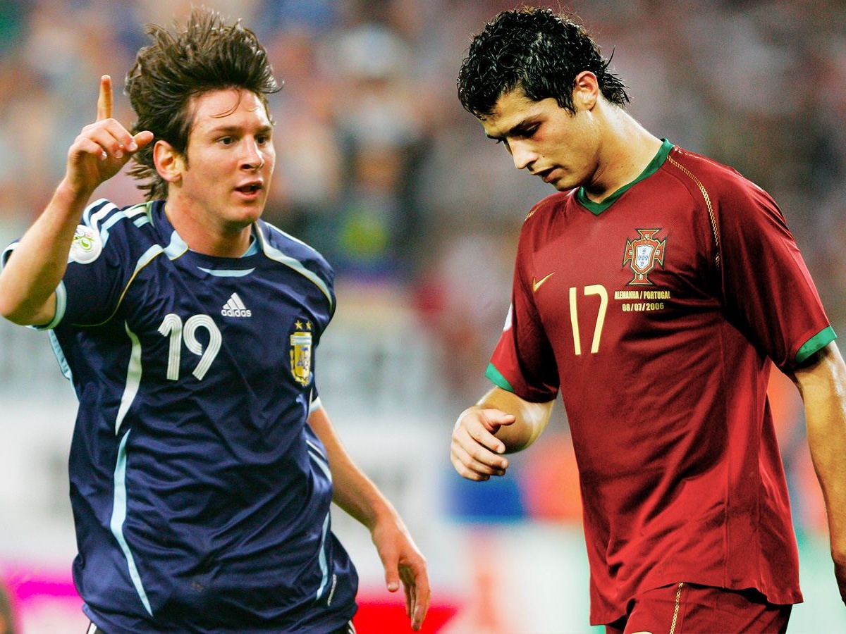 Чемпионат мира по футболу: Роналду в сборной Португалии и Месси в сборной  Аргентины — как они сыграли на своём первом ЧМ - Чемпионат