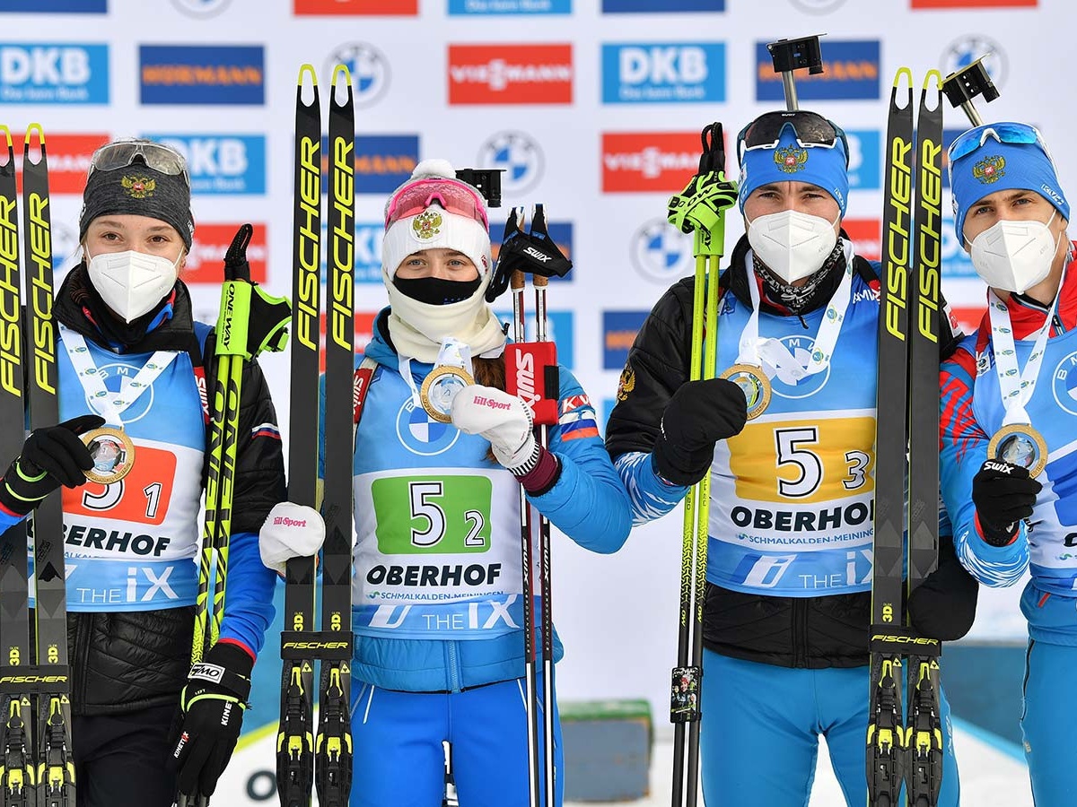 Sbornaya Rossii Po Biatlonu Vyigrala Smeshannuyu Estafetu Na Etape Kubka Mira V Oberhofe Velikaya Pobeda Chempionat