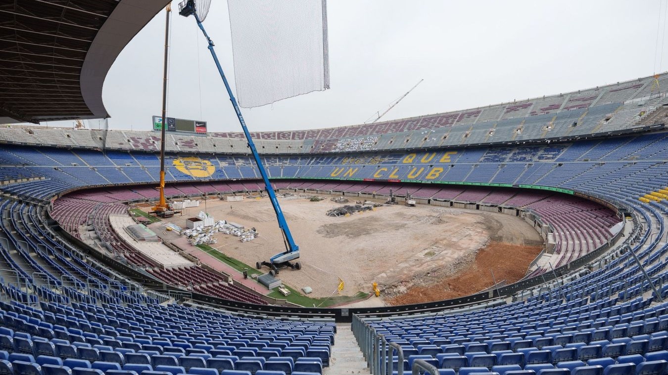 На стадионе «Spotify Камп Ноу» в Барселоне проходит реконструкция арены – фото и видео из Испании - Чемпионат