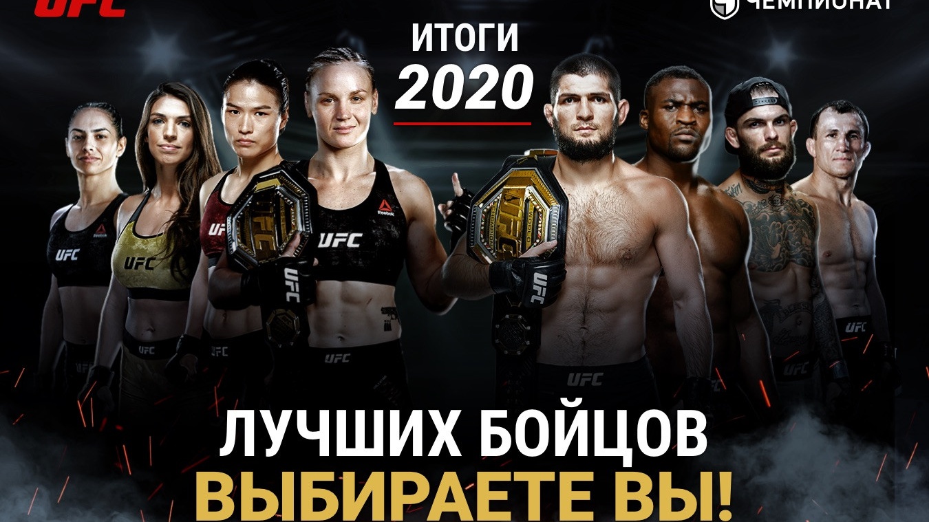 Лучшие бойцы UFC по итогам 2020 года. Рейтинг бойцов ЮФС от читателей  «Чемпионата» - Чемпионат