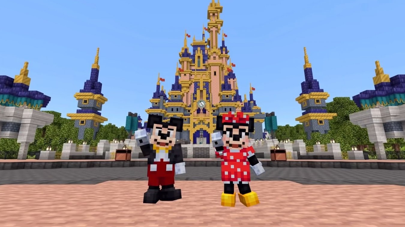 В Minecraft появились герои мультфильмов Disney и целый парк аттракционов -  Чемпионат