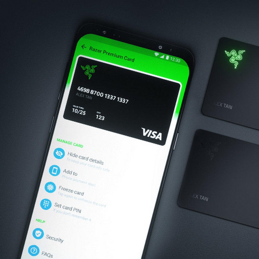 Razer и VISA выпустили банковскую карту для геймеров. Она загорается  зелёным при оплате - Чемпионат