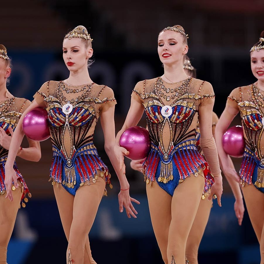 Россия идёт второй в финале группового многоборья в художественной  гимнастике на ОИ-2021 - Чемпионат