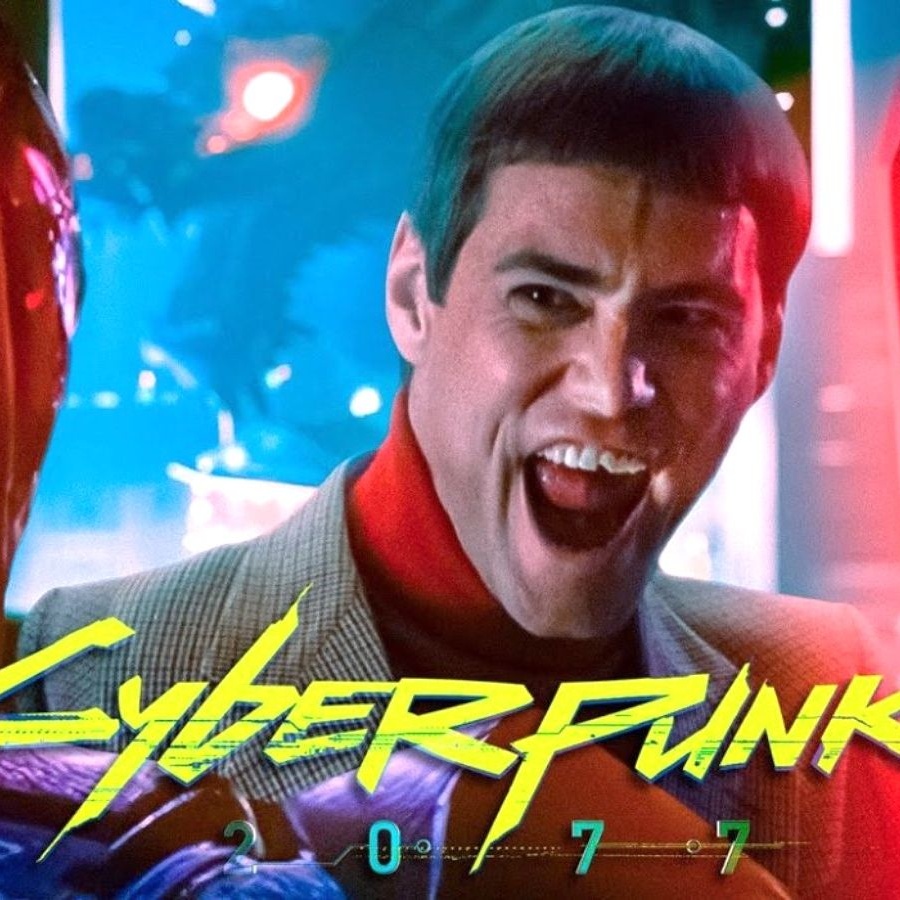 Джим Керри в образе героя комедии «Тупой и ещё тупее» попал в Cyberpunk  2077 - Чемпионат