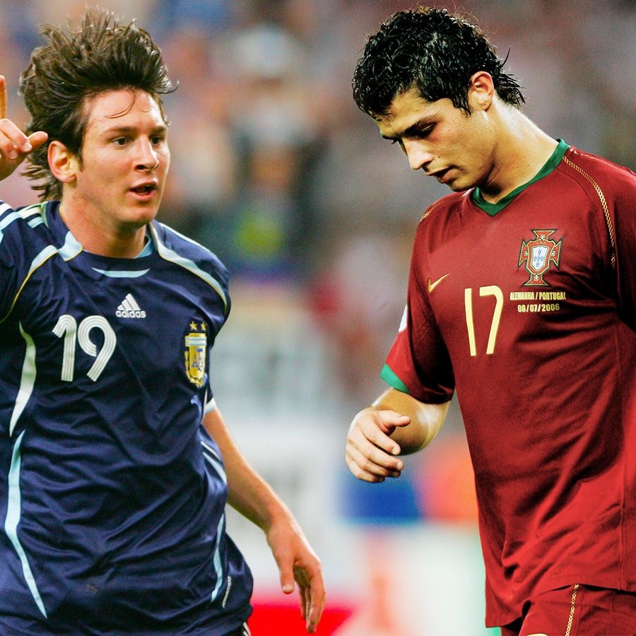 Чемпионат мира по футболу: Роналду в сборной Португалии и Месси в сборной  Аргентины — как они сыграли на своём первом ЧМ - Чемпионат