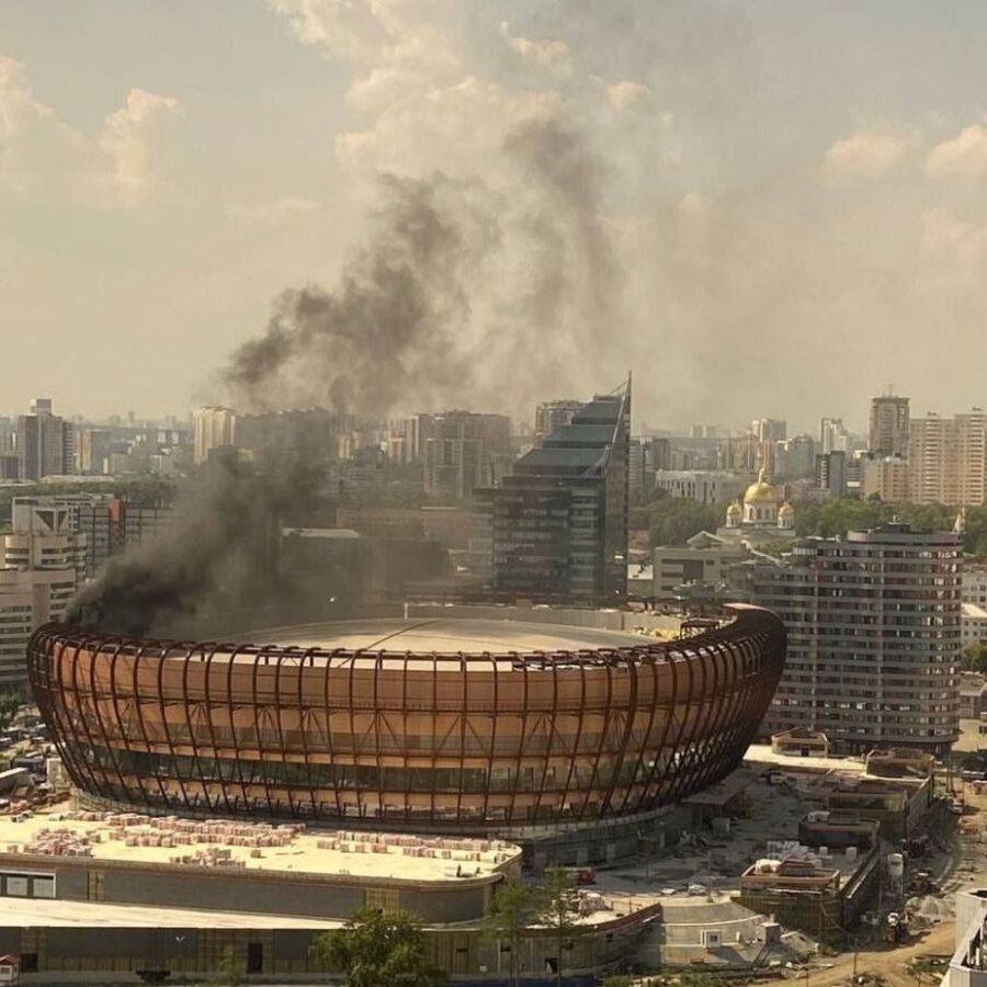 УГМК-арена в Екатеринбурге понесла незначительный ущерб от возгорания -  Чемпионат