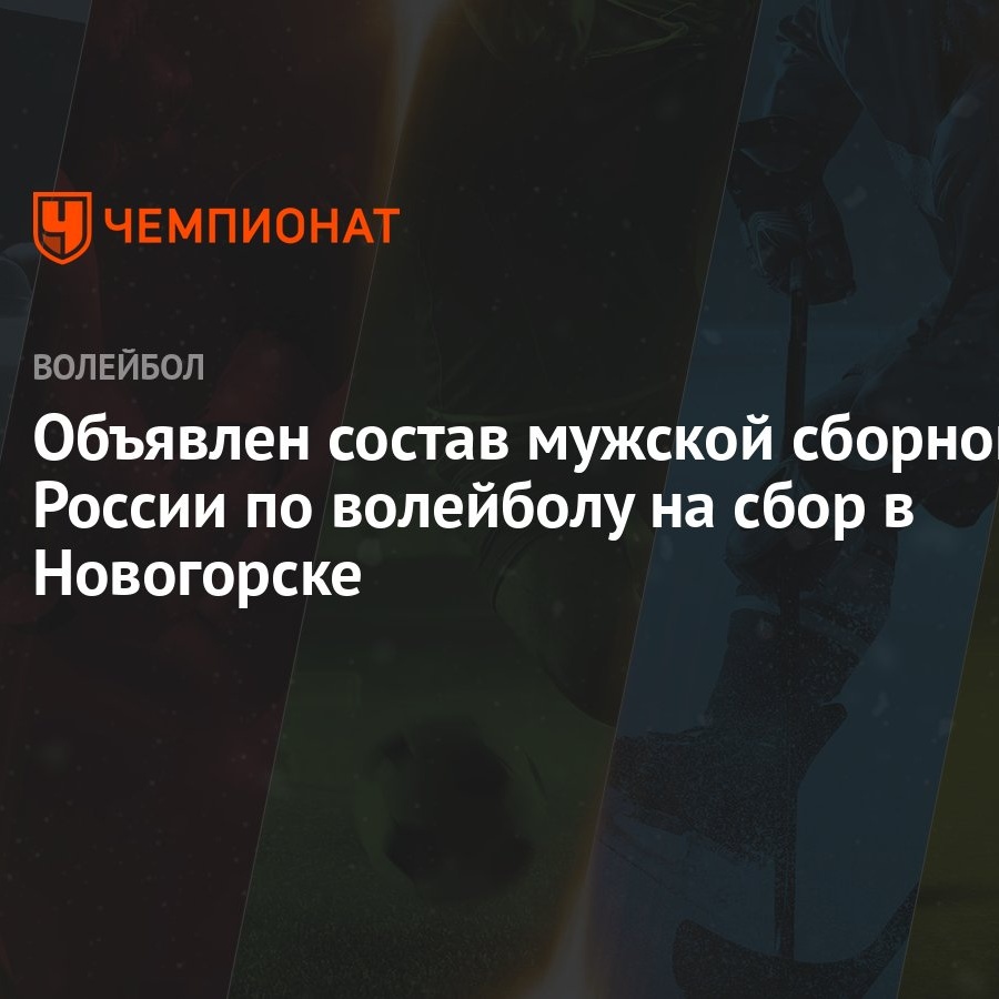 Объявлен состав мужской сборной России по волейболу на сбор в Новогорске -  Чемпионат