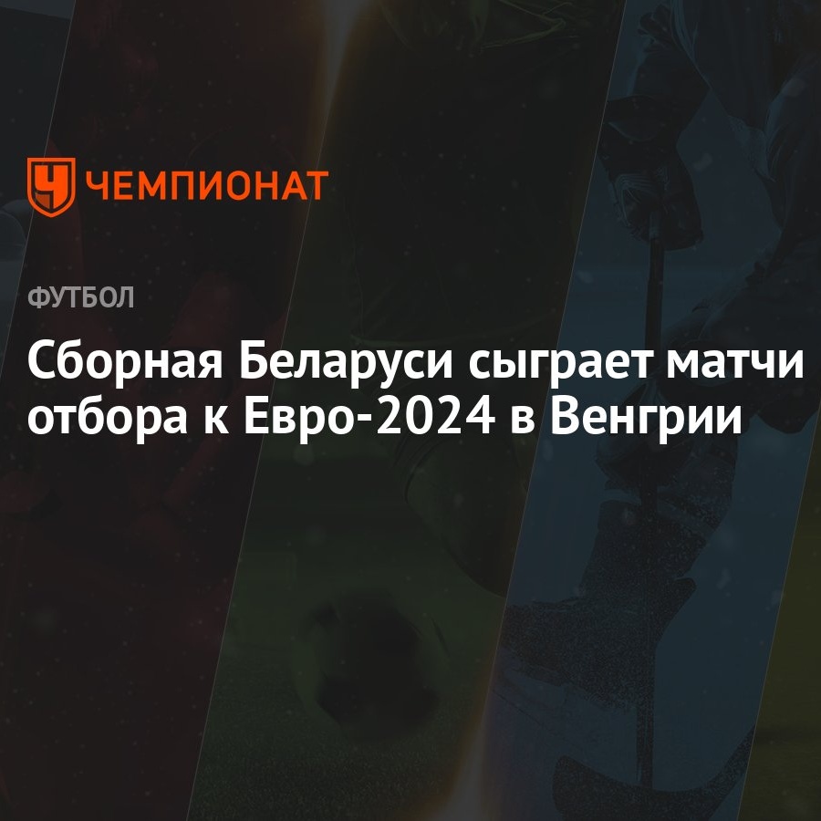 Сборная Беларуси сыграет матчи отбора к Евро-2024 в Венгрии - Чемпионат