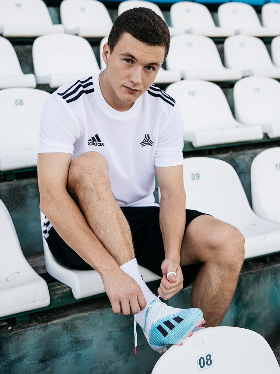 Иван Игнатьев в бутсах adidas X 19.1 FG из коллекции Hardwired pack Иван Игнатьев в бутсах adidas X 19.1 FG из коллекции Hardwired pack