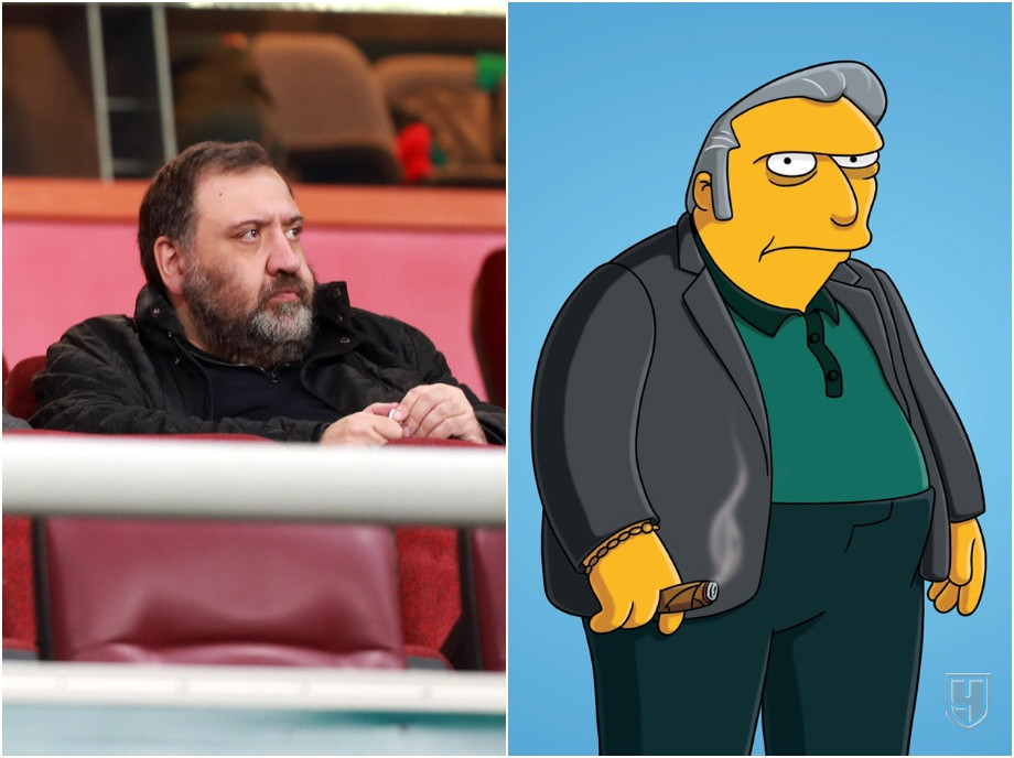 Сравнение персонажей. Симпсоны серия про крысиное молоко. Спартак fat Tony. Президент Туниса Kais в симпсоны. Жирный Тони телеграмм.