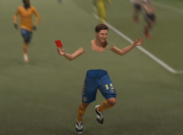 Новый баг в FIFA 21: на поле появляется голый по пояс футболист с красной  карточкой в руке - Чемпионат