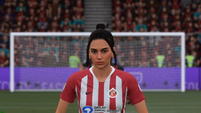 Певица Дуа Липа в FIFA 21 Певица Дуа Липа в FIFA 21