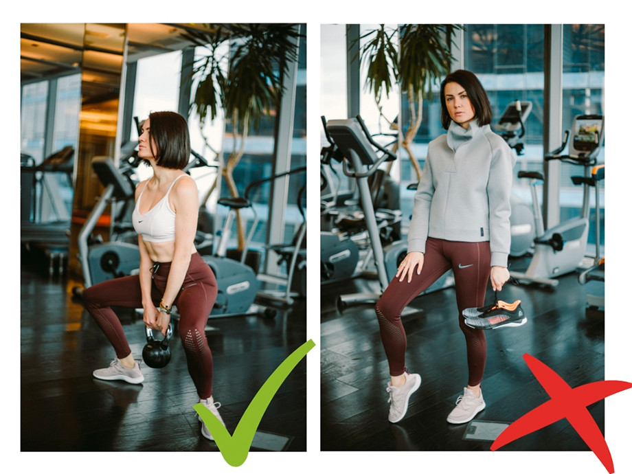 На Евгении: леггинсы и бра Nike, толстовка Reebok, кроссовки Nike Free TR Ultra, в руках — Fast Tempo Flexweave от Reebok. На Евгении: леггинсы и бра Nike, толстовка Reebok, кроссовки Nike Free TR Ultra, в руках — Fast Tempo Flexweave от Reebok.