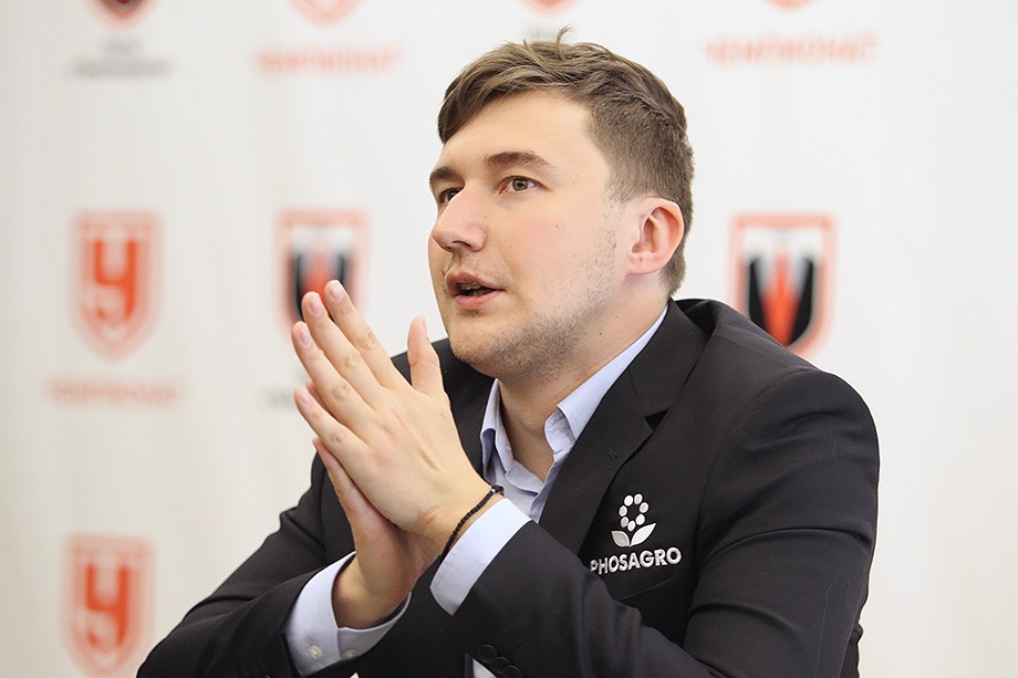 Сергей Карякин в гостях у «Чемпионата» Сергей Карякин в гостях у «Чемпионата»