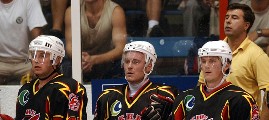 Павел Патера, Томаш Власак и Мартин Прохазка в составе омского «Авангарда» в сезоне-2002/2003