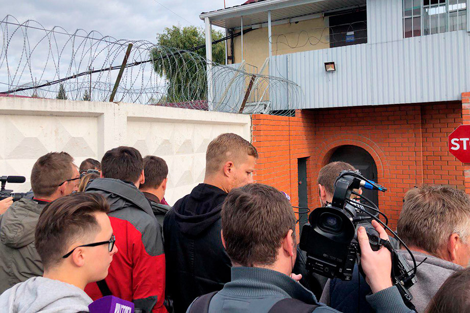 Кокорин и Мамаев вышли на свободу, 17 сентября 2019, видео