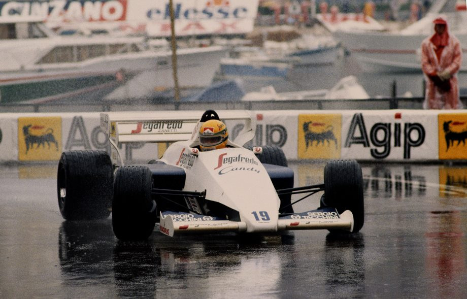 Айртон Сенна в погоне за Аленом Простом на Гран-при Монако