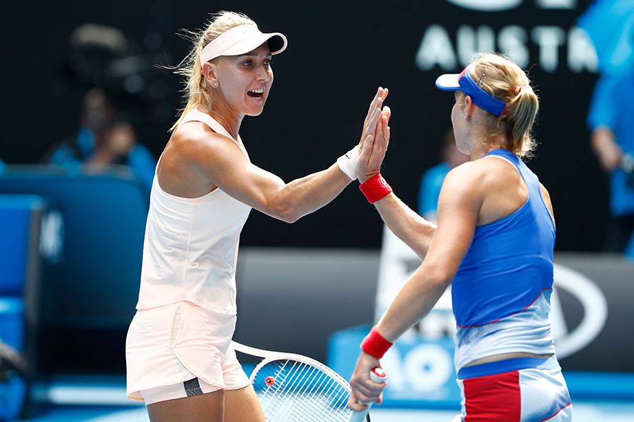 Елена Веснина в финале парного Australian Open