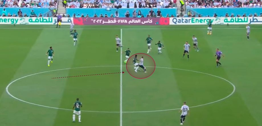 Losing Messi before Saudi Arabia's first goal attack Losing Messi before Saudi Arabia's first goal attack